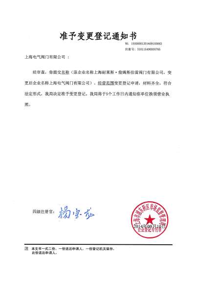 关于公司名称变更的情况说明